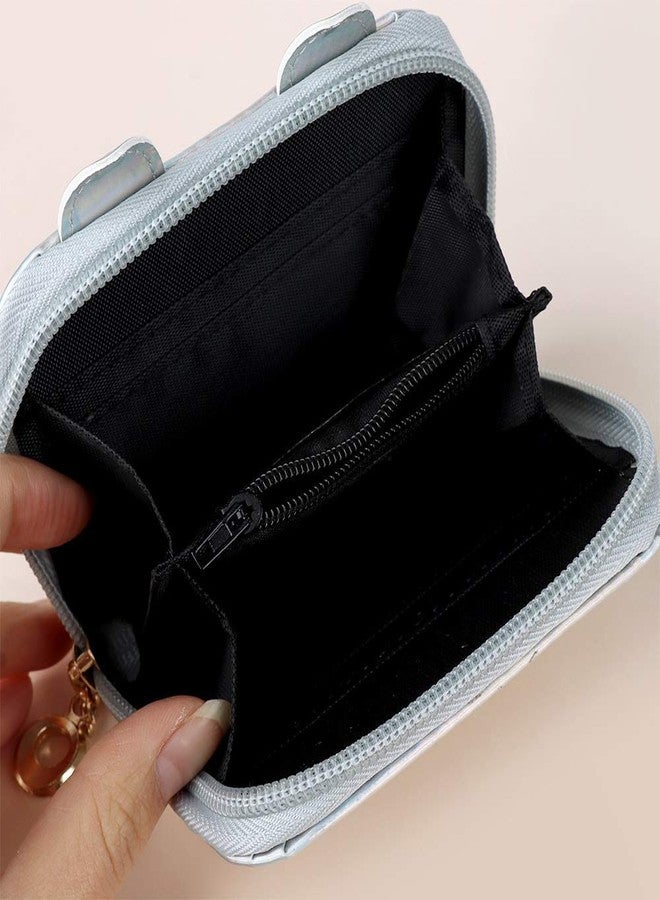 موكا محفظة صغيرة مزينة برسومات ثلاثية الأبعاد من MOCA، مناسبة للفتيات الصغيرات، بتصميم كاواي، مناسبة للنساء والفتيات (أسود). - Image 4